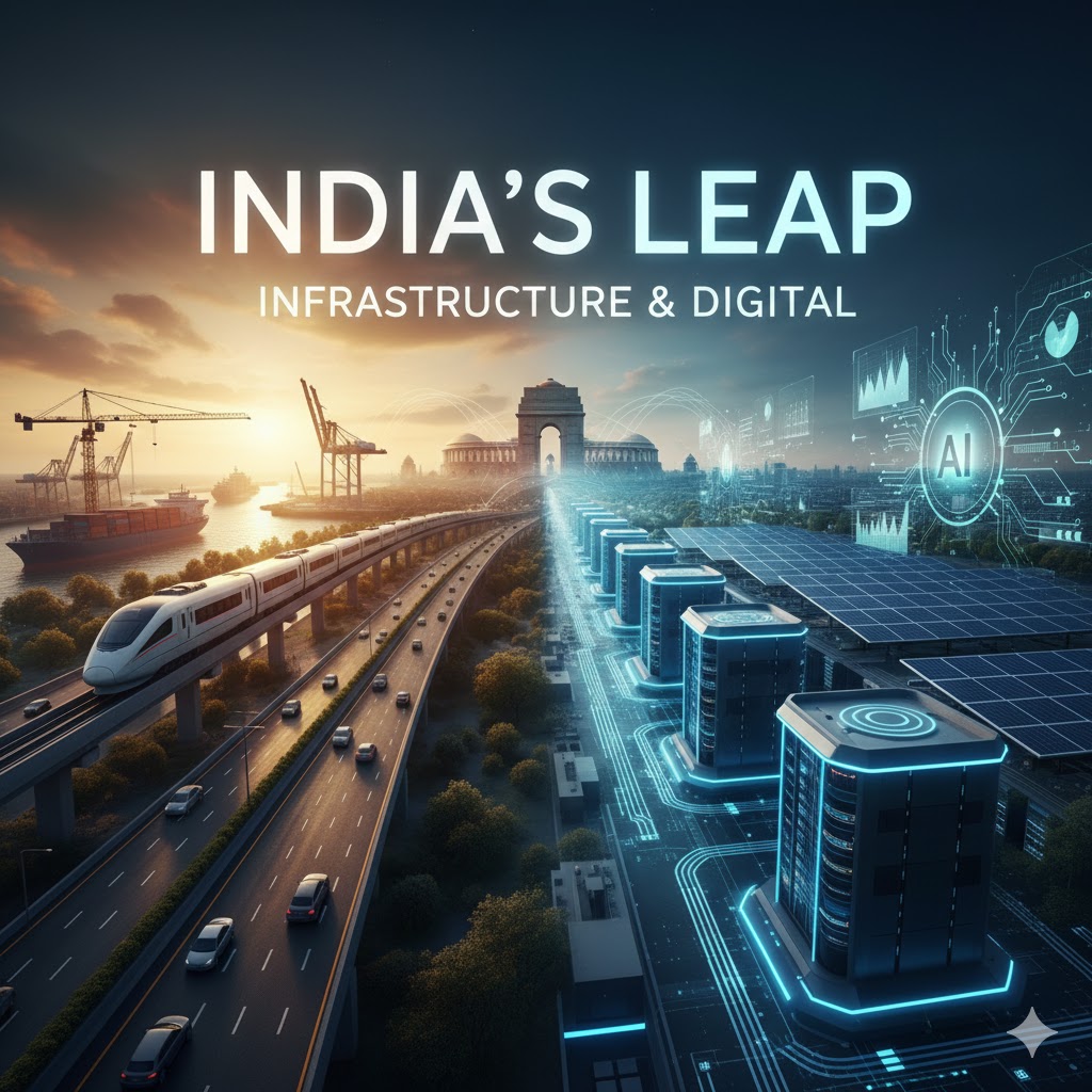 🏗️ Building a $5 Trillion Economy: India’s Infrastructure and Digital Leap